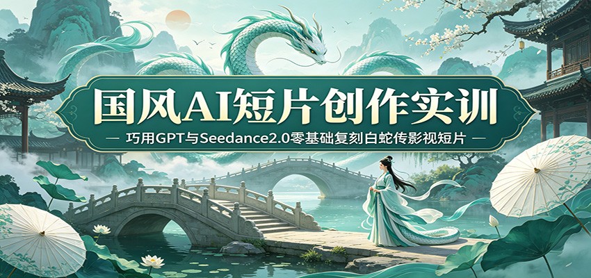 国风AI短片创作实训：巧用GPT与Seedance2.0零基础复刻白蛇传影视短片-知享资源网