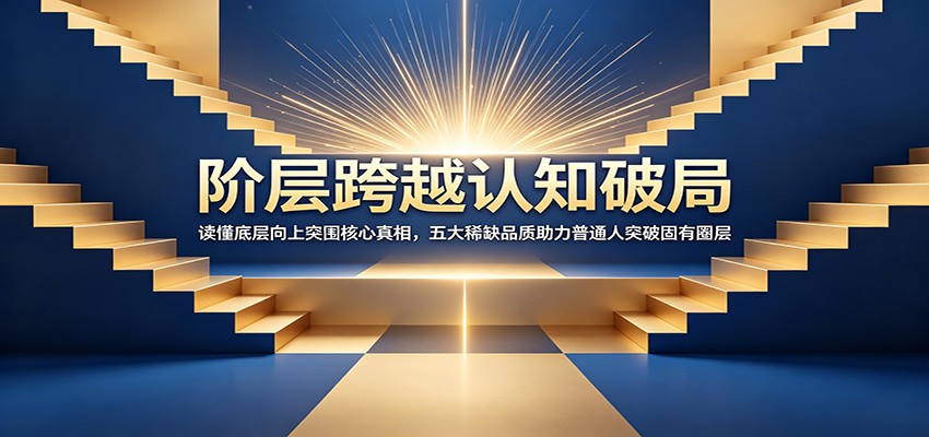 阶层跨越认知破局：读懂底层向上突围核心真相，五大稀缺品质助力普通人突破固有圈层-知享资源网