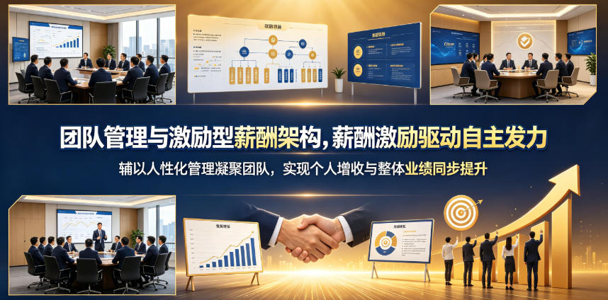 团队管理与激励型薪酬架构，薪酬激励驱动自主发力，辅以人性化管理凝聚团队，实现个人增收与整体业绩同步提升-知享资源网