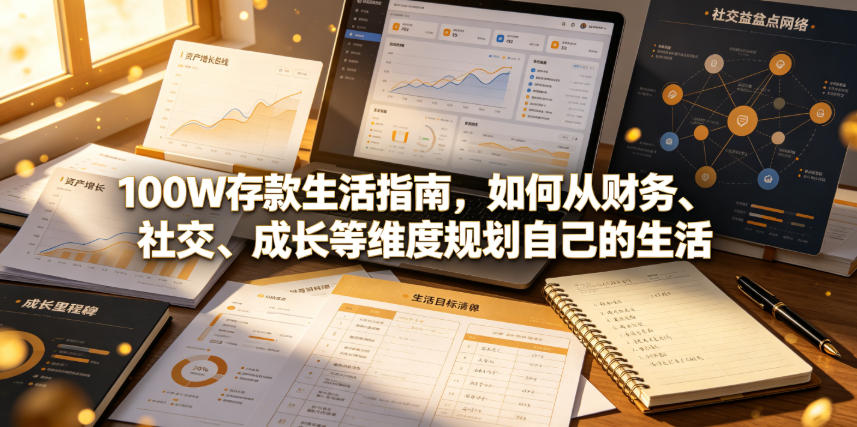 付费文章：100W存款生活指南，如何从财务、社交、成长等维度规划自己的生活-知享资源网