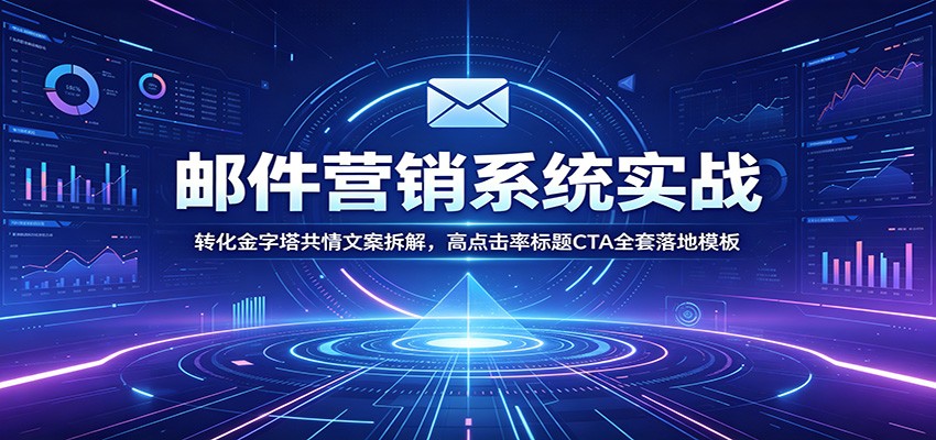 邮件营销系统实战：转化金字塔共情文案拆解，高点击率标题CTA全套落地模板-知享资源网