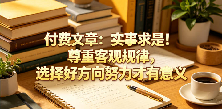 付费文章：实事求是！尊重客观规律，选择好方向努力才有意义-知享资源网