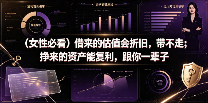 付费文章：（女性必看）借来的估值会折旧，带不走；挣来的资产能复利，跟你一辈子-知享资源网