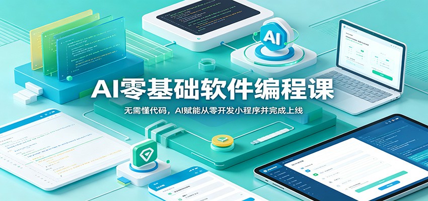AI零基础软件编程课：无需懂代码，AI赋能从零开发小程序并完成上线-知享资源网