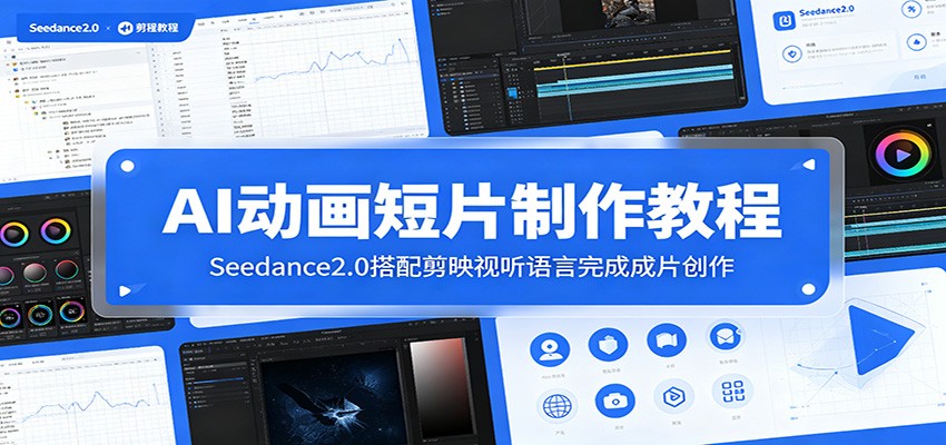 AI动画短片制作教程：Seedance2.0搭配剪映视听语言完成成片创作-知享资源网