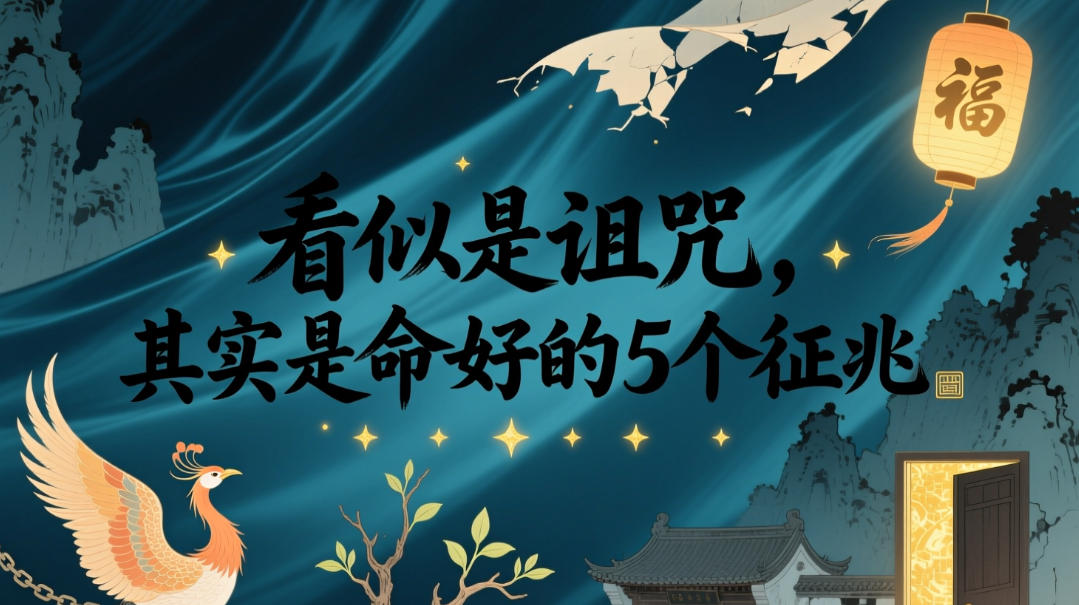 付费文章：看似是诅咒，其实是命好的5个征兆-知享资源网