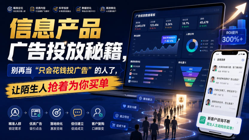 信息产品广告投放秘籍，别再当“只会花钱投广告”的人了，让陌生人抢着为你买单【原创双语字幕】-知享资源网