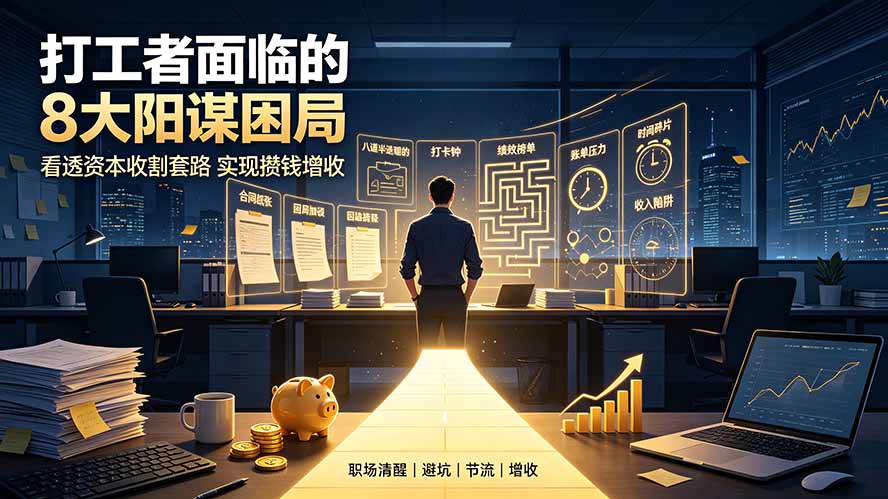 （19448期）付费文章：打工者面临的8大阳谋困局，看透资本收割套路实现攒钱增收-知享资源网