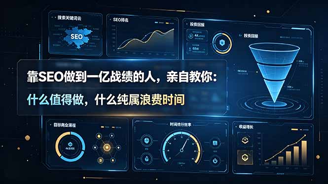 （19197期）靠SEO做到一亿战绩的人，亲自教你：什么值得做，什么纯属浪费时间【原创双语字幕】-知享资源网