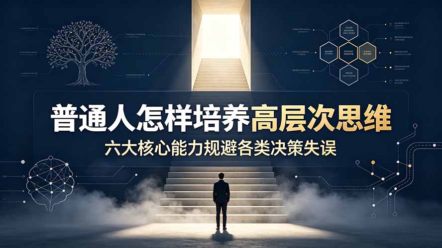 （19479期）付费文章：普通人怎样培养高层次思维，六大核心能力规避各类决策失误-知享资源网