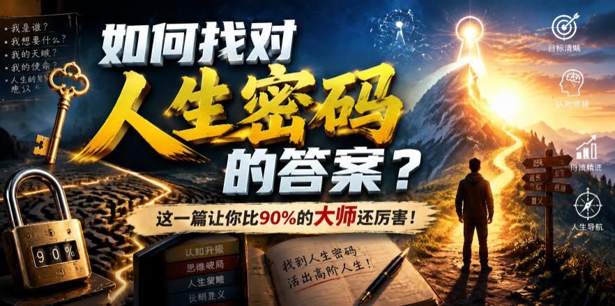 （19601期）付费文章：如何找对人生密码的答案？这一篇让你比90%的大师还厉害！-知享资源网