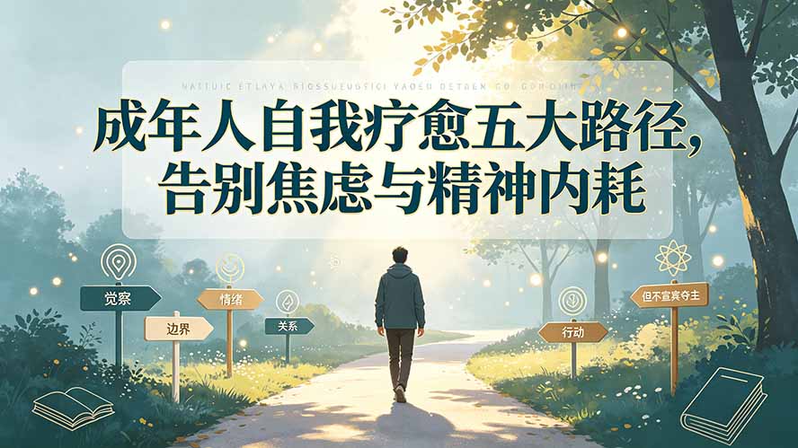 （19516期）付费文章：成年人自我疗愈五大路径，告别焦虑与精神内耗-知享资源网