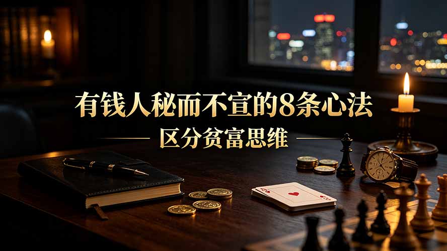 (19413期)付费文章:有钱人秘而不宣的8条心法|区分贫富思维-知享资源网