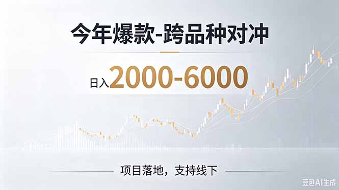 （19150期）2026创业新风口—跨品种对冲震撼首发！日收益2000-6000+，项目绿色长久，安全稳健-知享资源网