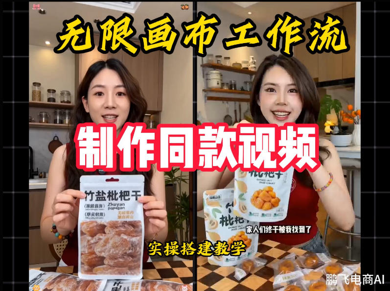 无限画布工作流一键复刻爆款带货视频，实操搭建，操作简单-知享资源网