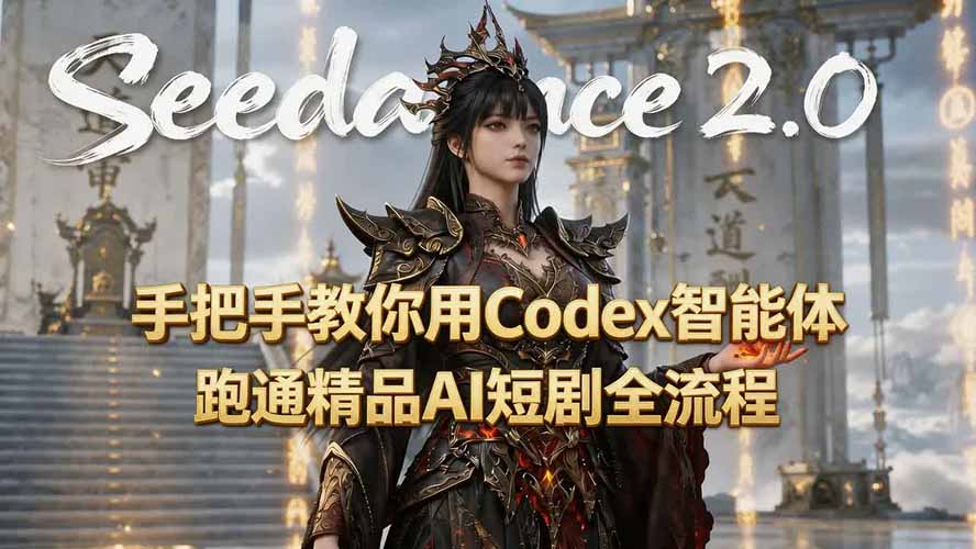 （19507期）手把手教你用Seedance2.0+Codex智能体跑通精品AI短剧全流程（附3种skill技能）-知享资源网