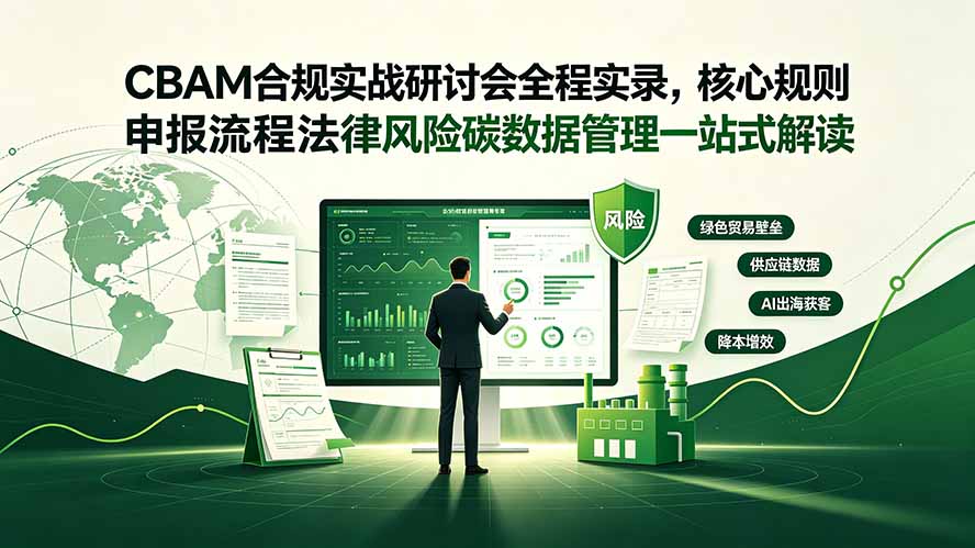 （19235期）CBAM合规实战研讨会全程实录，核心规则申报流程法律风险碳数据管理一站式解读-知享资源网