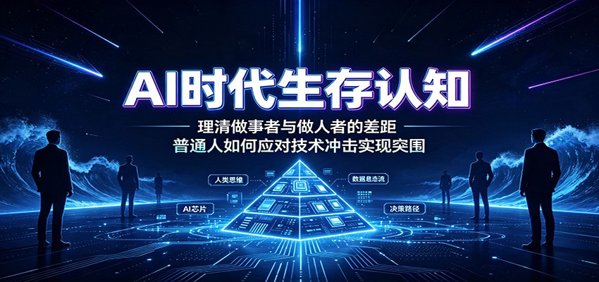 AI时代生存认知：理清做事者与做人者的差距，普通人如何应对技术冲击实现突围-知享资源网