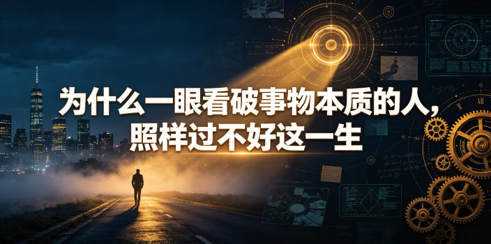 付费文章：为什么一眼看破事物本质的人，照样过不好这一生-知享资源网