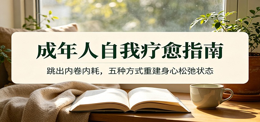 成年人自我疗愈指南：跳出内卷内耗，五种方式重建身心松弛状态-知享资源网