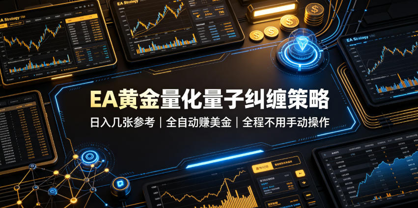 EA黄金量化量子纠缠策略，日入几张，全自动賺美金，全程不用手动操作！【揭秘】-知享资源网
