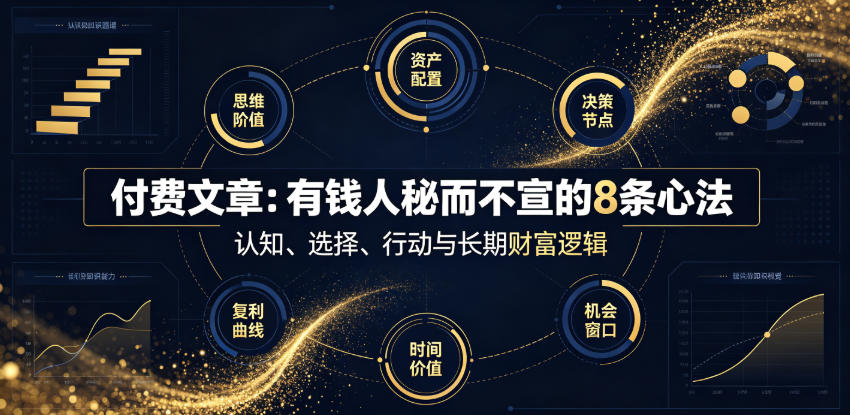 付费文章：有钱人秘而不宣的8条心法-知享资源网