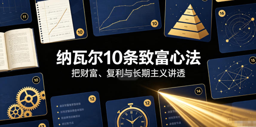 付费文章：纳瓦尔10条致富心法-知享资源网