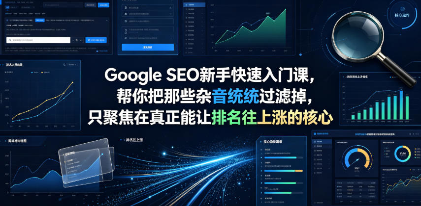 Google SEO新手快速入门课，帮你把那些杂音统统过滤掉，只聚焦在真正能让排名往上涨的核心动作【原创双语字幕】-知享资源网