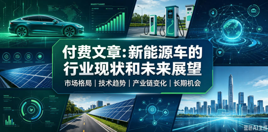 付费文章：新能原车的行业现状和未来展望-知享资源网