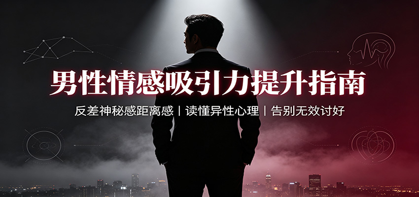 男性情感吸引力提升指南：反差神秘感距离感，读懂异性心理，告别无效讨好-知享资源网