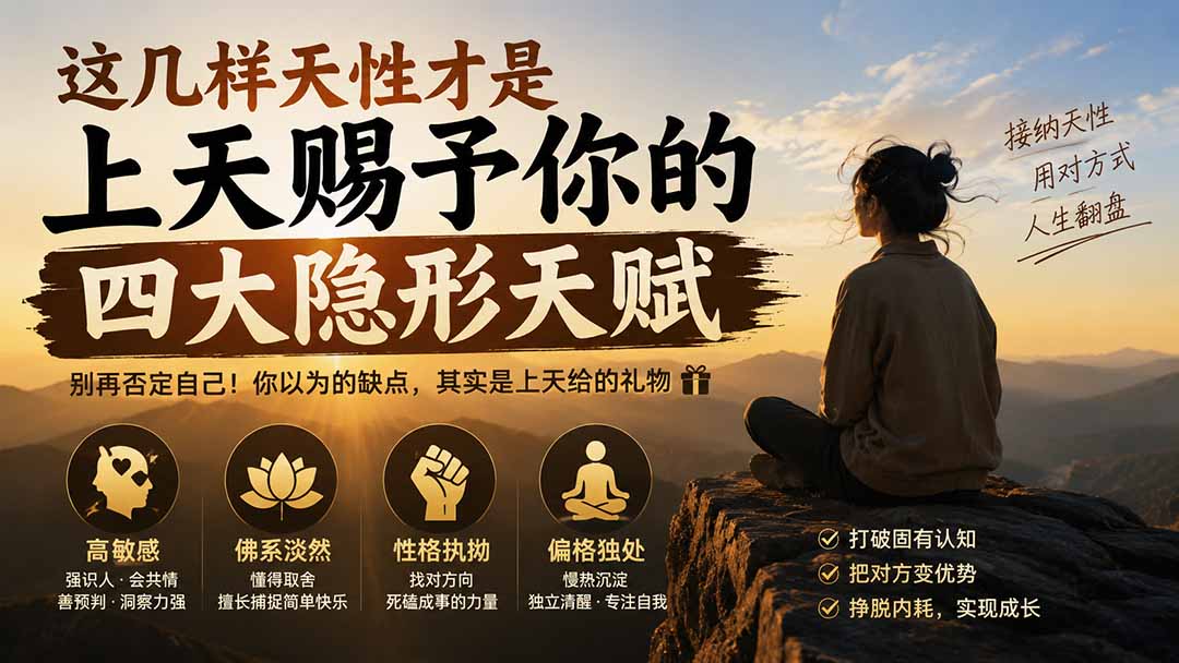 （19984期）付费文章：这几样天性才是上天赐予你的四大隐形天赋-知享资源网