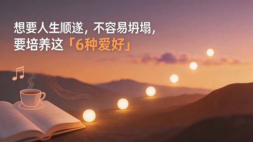 （19638期）付费文章：想要人生顺遂，不容易坍塌，要培养这6种爱好-知享资源网