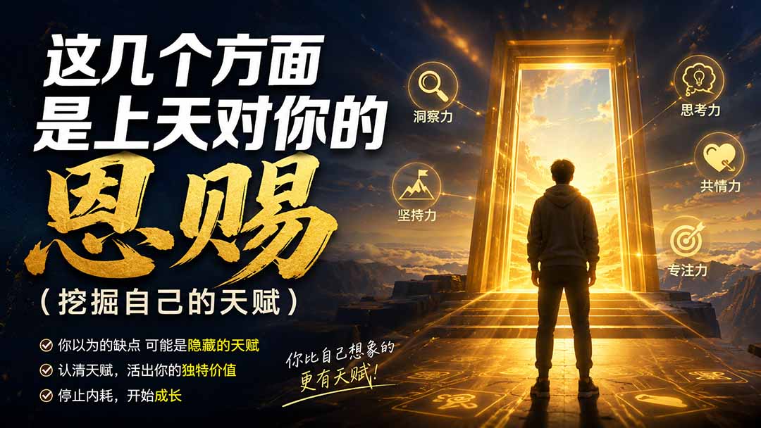 （19964期）付费文章：这几个方面是上天对你的恩赐（挖掘自己的天赋）-知享资源网