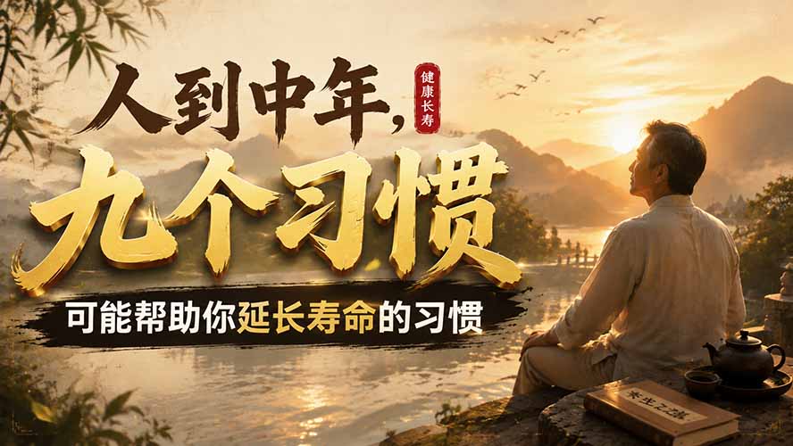 （19707期）付费文章：人到中年，九个可能帮助你延长寿命的习惯-知享资源网
