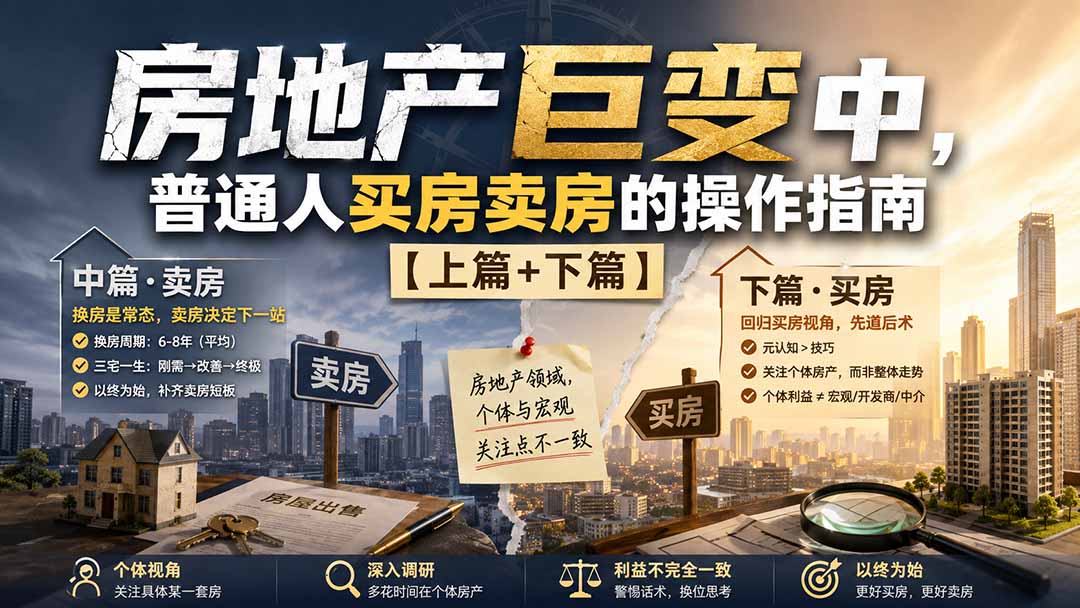 （20021期）付费文章：房地产巨变中，普通人买房卖房的操作指南【上篇+下篇】-知享资源网