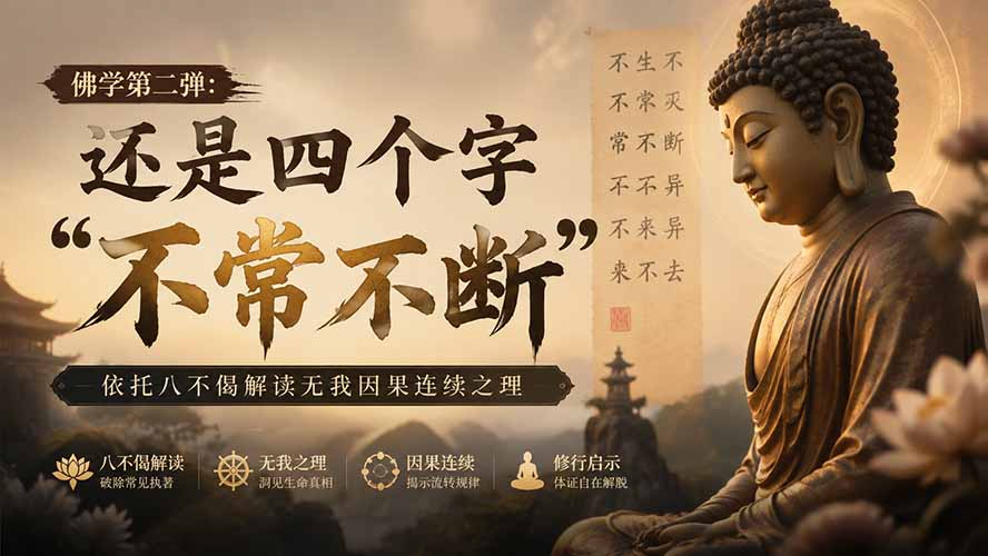 （19779期）付费文章：佛学第二弹：还是四个字“不常不断”依托八不偈解读无我因果连续之理-知享资源网