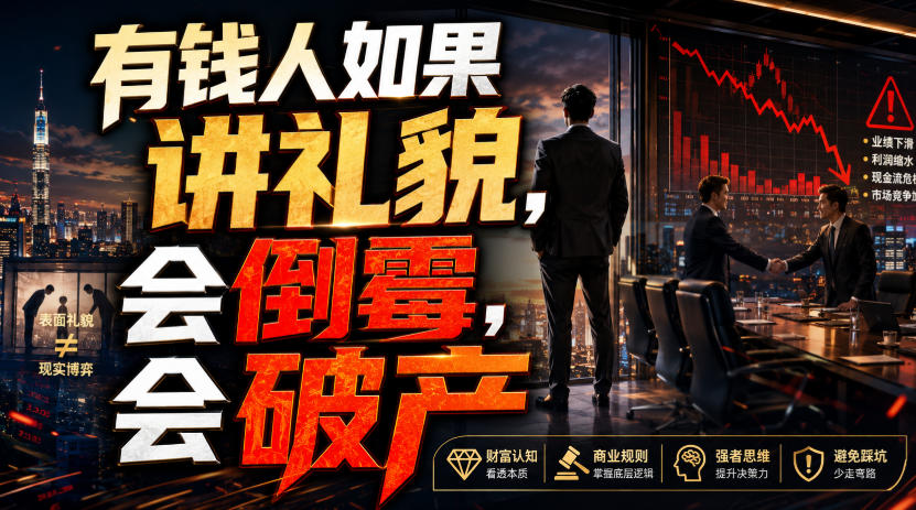 付费文章:有钱人如果讲礼貌,会倒霉,会破产-知享资源网