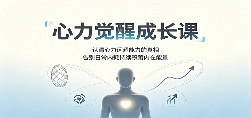 心力觉醒成长课：认清心力远超能力的真相，告别日常内耗持续积蓄内在能量-知享资源网