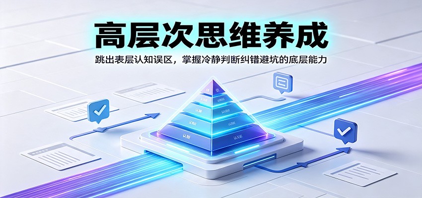 高层次思维养成：跳出表层认知误区，掌握冷静判断纠错避坑的底层能力-知享资源网