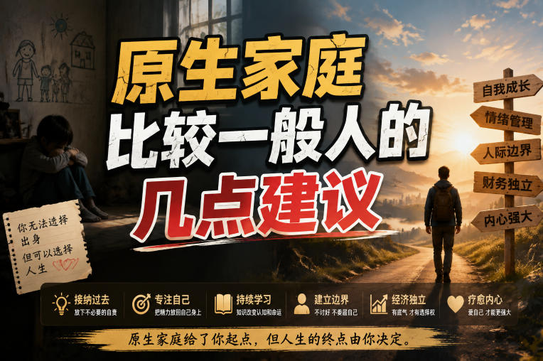 付费文章：给原生家庭比较一般人的几点建议-知享资源网