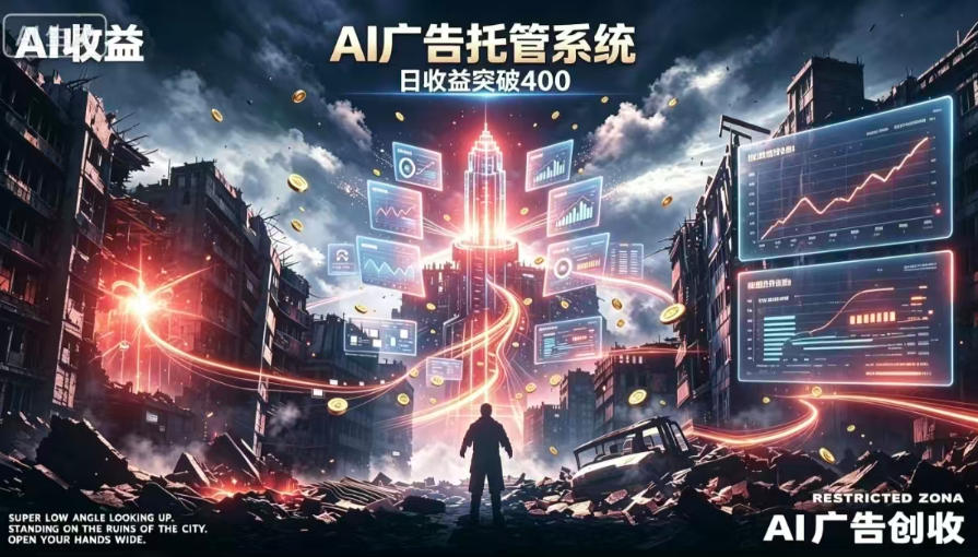 AI智能广告，全自动化运行，单日可达400+，小白新手0基础上手【揭秘】-知享资源网