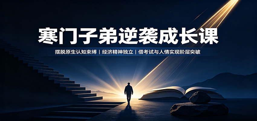 寒门子弟逆袭成长课：摆脱原生认知束缚，经济精神独立，借考试与人情实现阶层突破-知享资源网