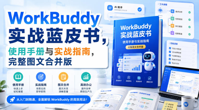 WorkBuddy实战蓝皮书，使用手册与实战指南，完整图文合并版-知享资源网