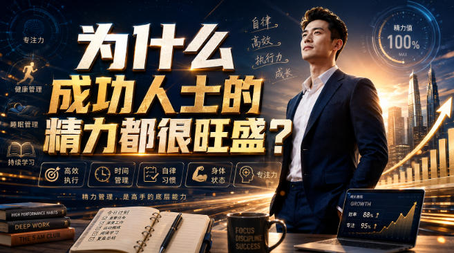 付费文章：为什么成功人士的精力都很旺盛？-知享资源网