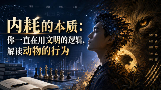 付费文章：内耗的本质：你一直在用文明的逻辑，解读动物的行为-知享资源网
