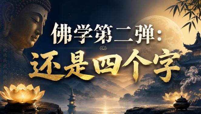 付费文章：佛学第二弹：还是四个字-知享资源网