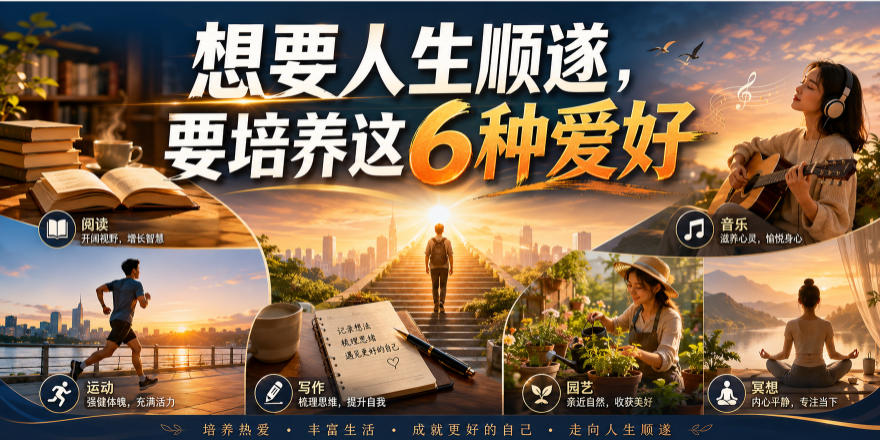 公众号付费文章：想要人生顺遂，要培养这6种爱好-知享资源网