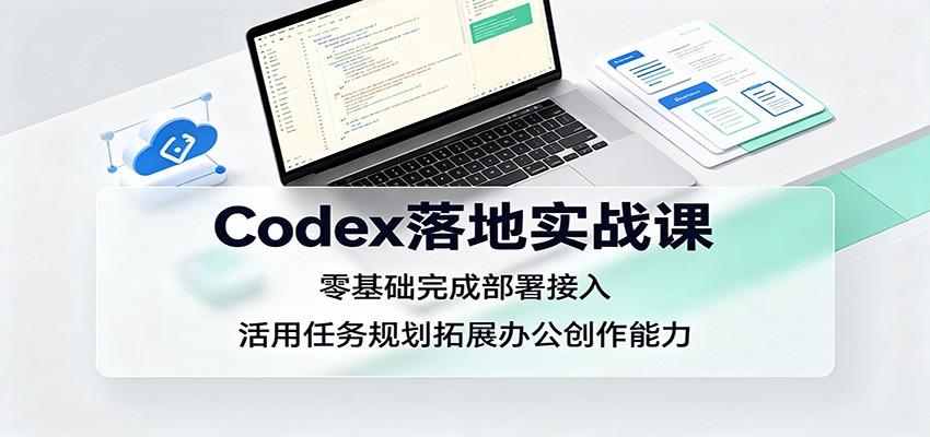 Codex落地实战课：零基础完成部署接入，活用任务规划拓展办公创作能力-知享资源网