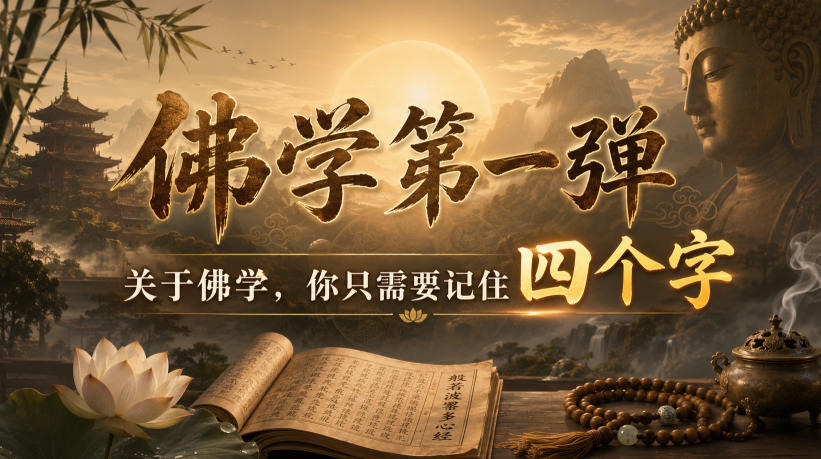付费文章：佛学第一弹，关于佛学，你只需要记住四个字-知享资源网