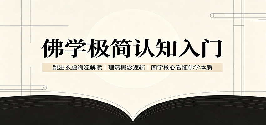 佛学极简认知入门：跳出玄虚晦涩解读，理清概念逻辑，四字核心看懂佛学本质-知享资源网
